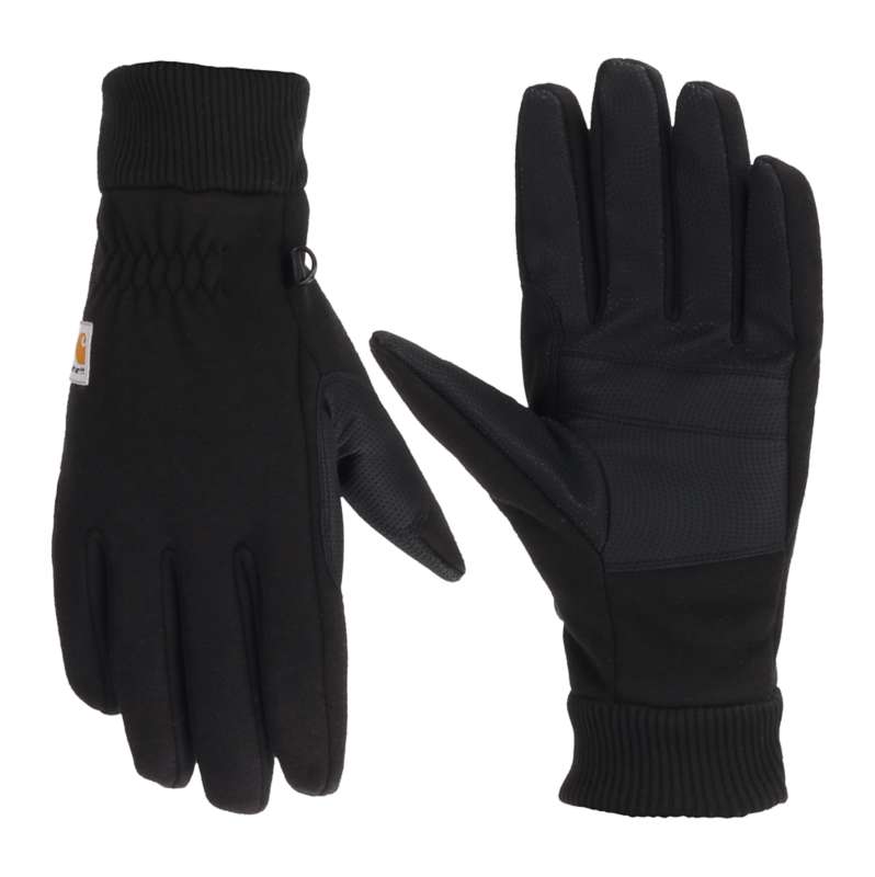 Carhartt  Black Wind Fighter® Thermal-Lined Fleece Touch-Sensitive Knit Cuff Glove