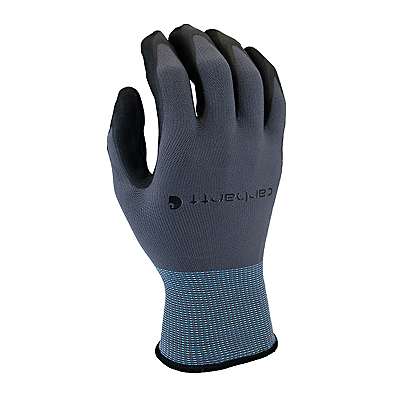 Carhartt Men's GUNMETAL All-Purpose Nitrile Grip Glove