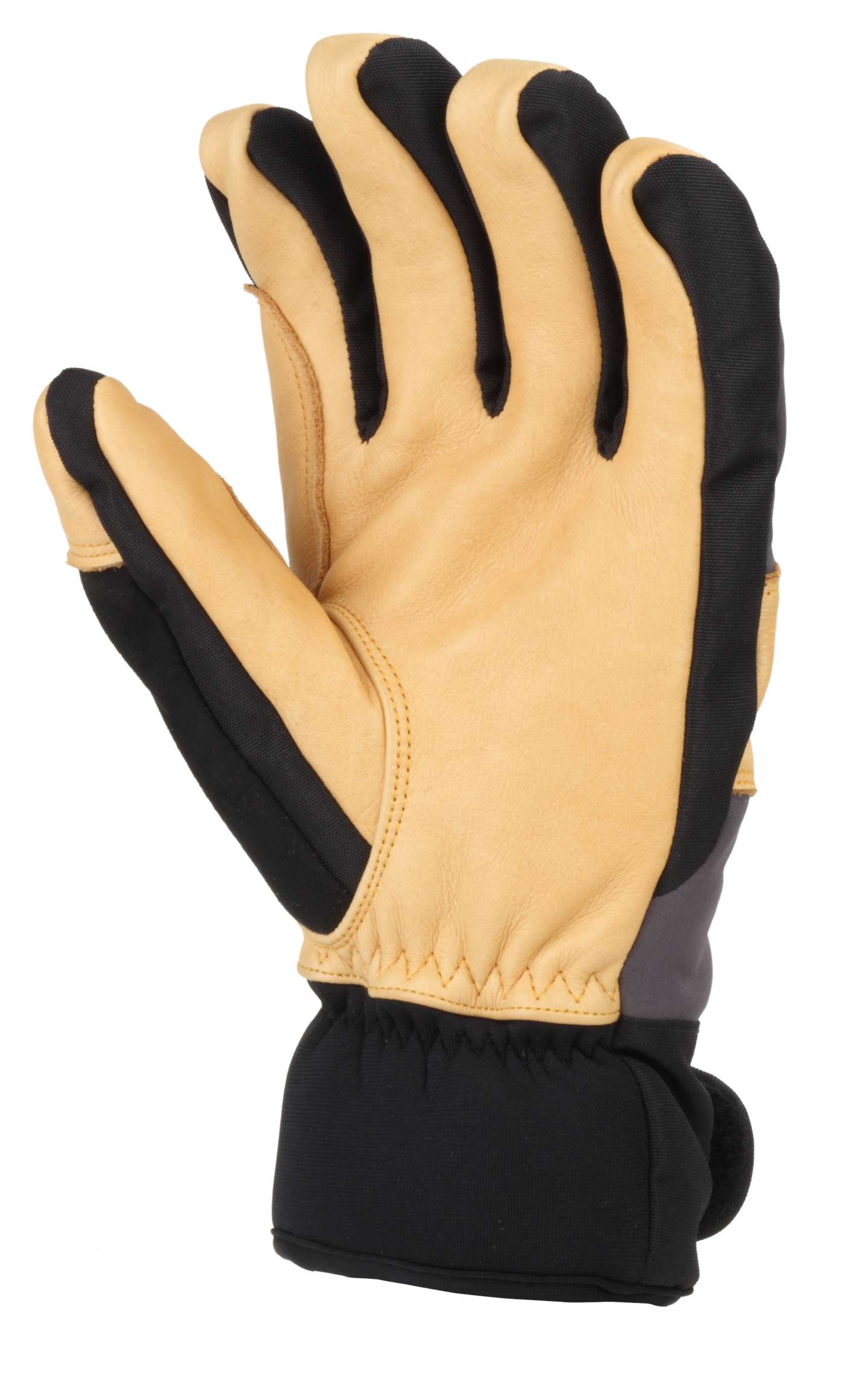 Мужские перчатки Carhartt Winter Dex Cow Grain Insulated Glove, цвет: Чёрный коричневый — фото 3