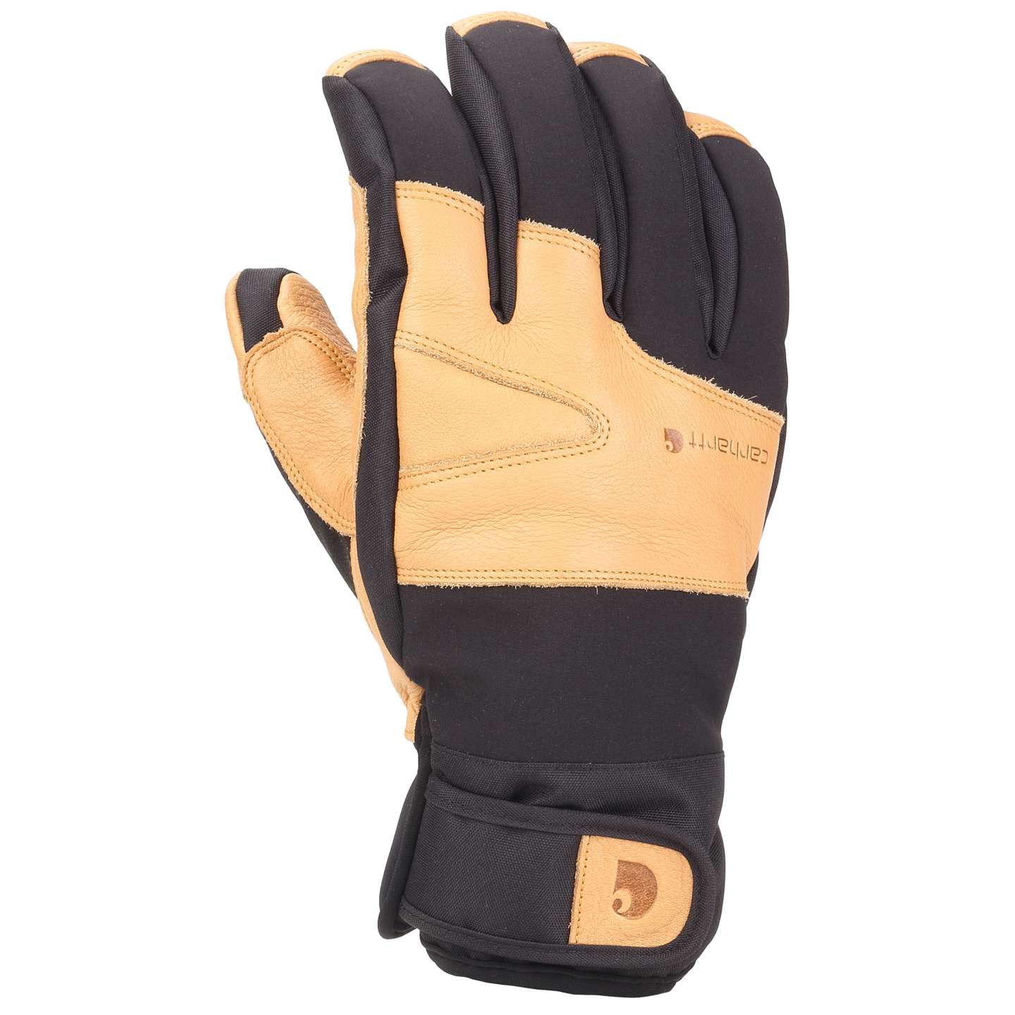 Мужские перчатки Carhartt Winter Dex Cow Grain Insulated Glove, цвет: Чёрный коричневый — фото 2