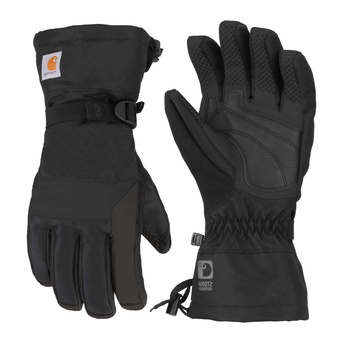 Мужские перчатки Carhartt Pipeline Insulated Glove, цвет: Чёрный, вариант 1 — фото 1