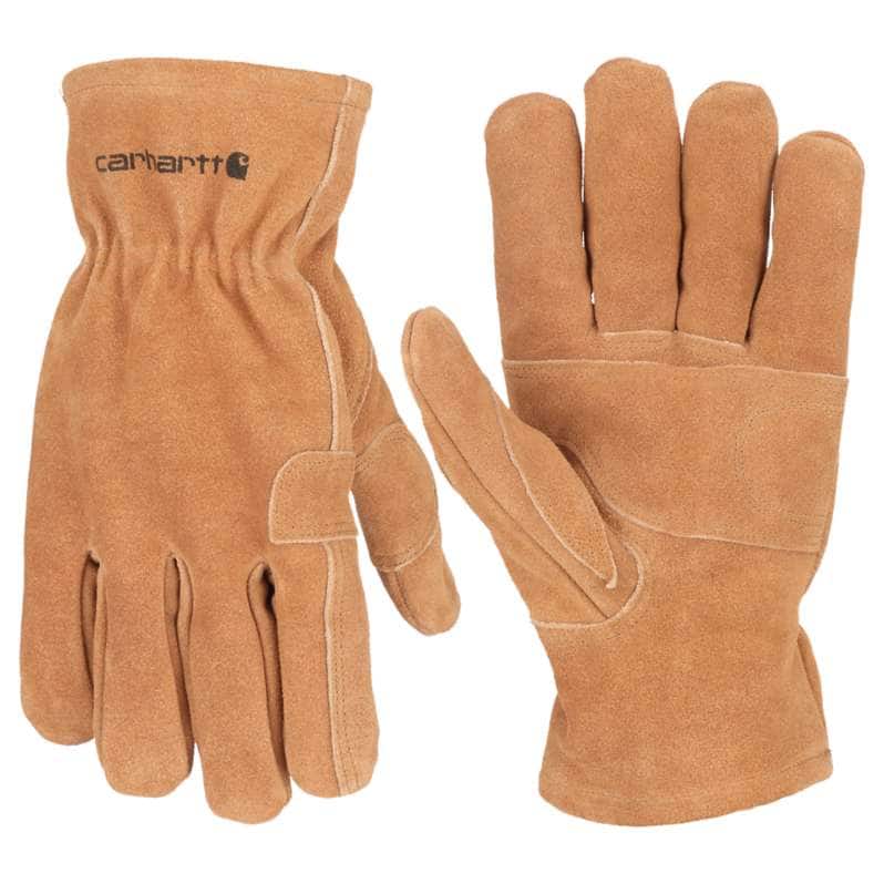 Carhartt  BROWN Insulated Synthetic Suede Open Cuff Glove