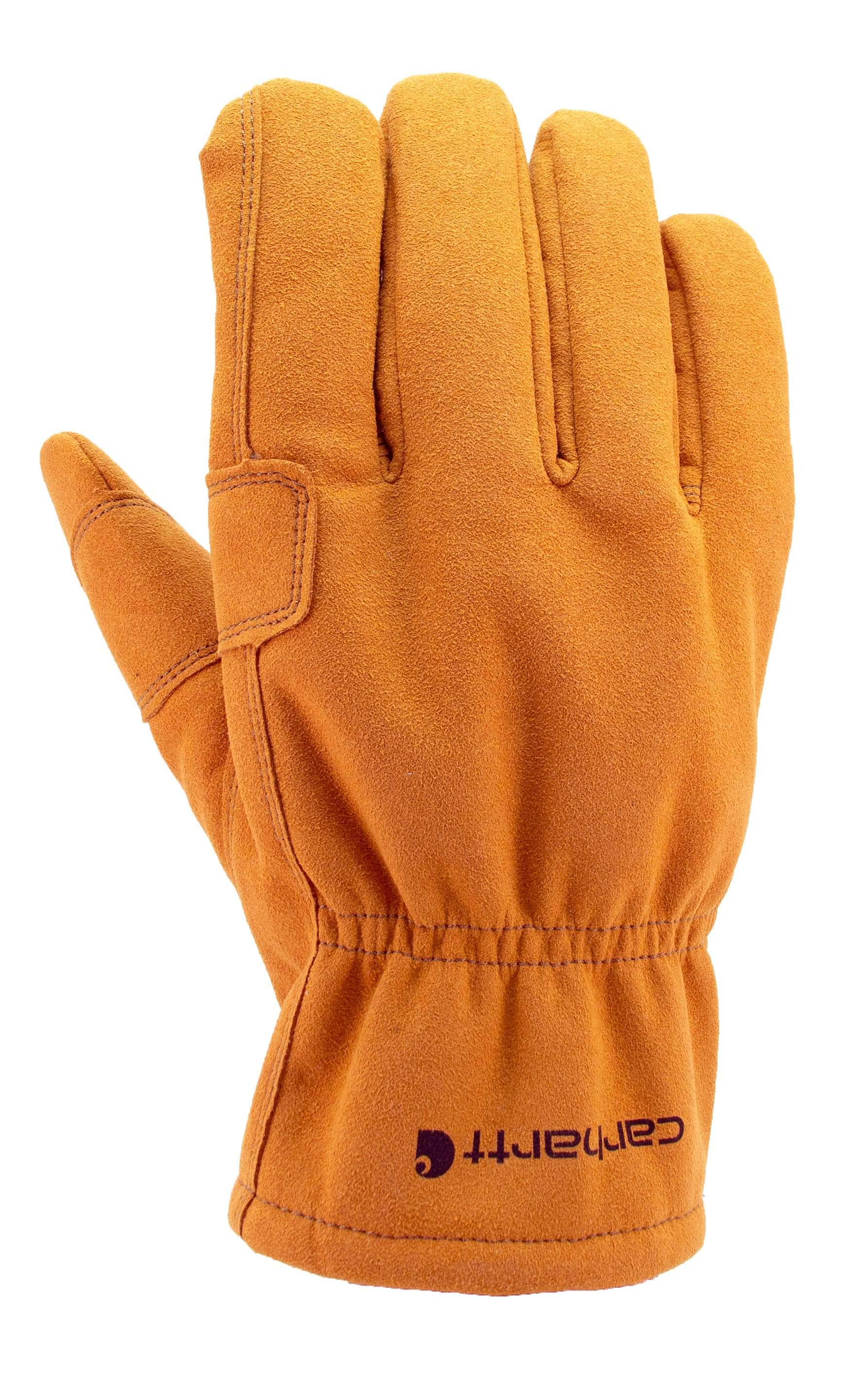 Insulated Synthetic Suede Open Cuff Glove