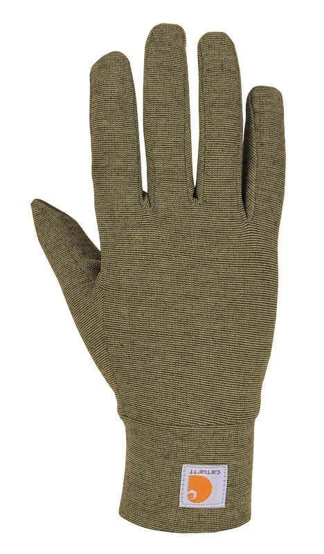 Carhartt  BURNT OLIVE HEATHER Carhartt Force® Heavyweight Liner Knit Glove