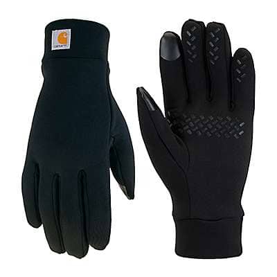 Carhartt Men's Black Stretch Fleece Liner Glove