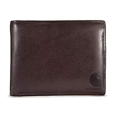 Carhartt Men's Dark Brown Oil Tan Passcase Wallet