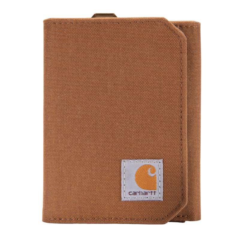 Carhartt  Carhartt Brown Nylon Duck Trifold Wallet