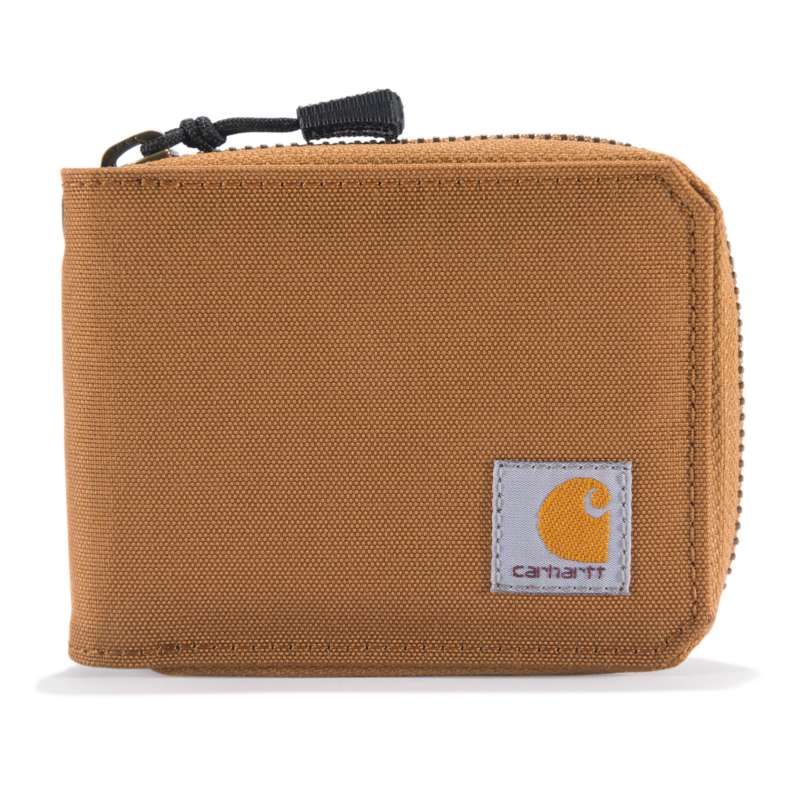 Carhartt  Carhartt Brown Nylon Duck Zipper Wallet