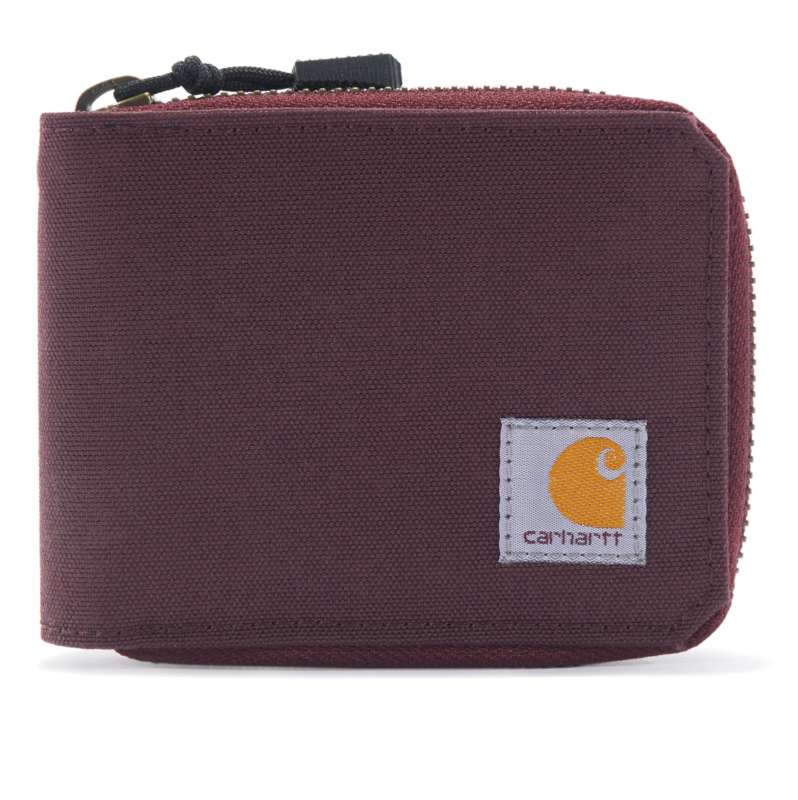 Carhartt  Wine Nylon Duck Zipper Wallet