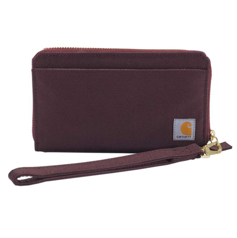 Carhartt  Deep Wine Women's Nylon Duck Lay-Flat Clutch