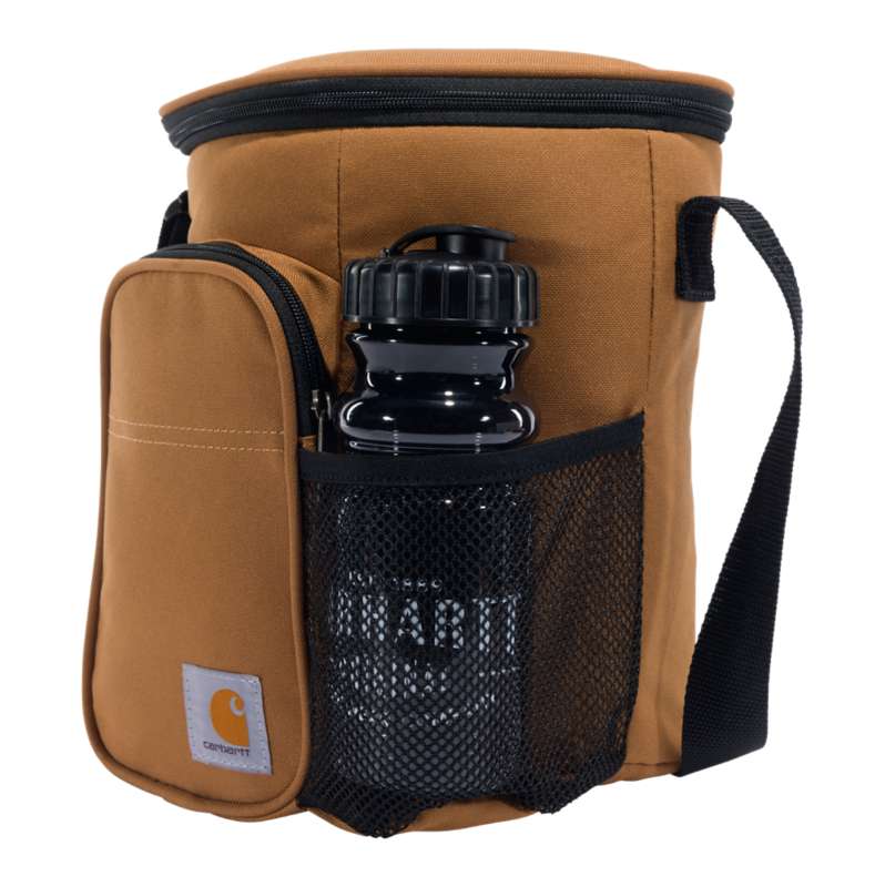 Carhartt  Carhartt Brown Insulated 10 Can Vertical Cooler + Water Bottle