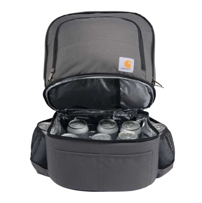 Carhartt  Gray Insulated 24 Can Two Compartment Cooler Backpack