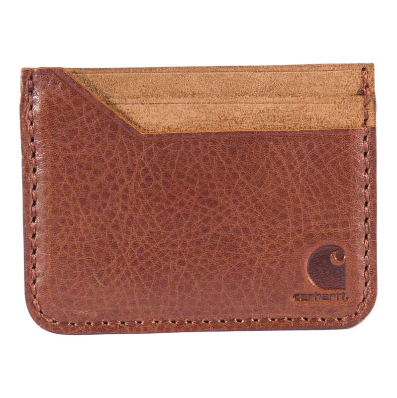 Carhartt  Oiled Walnut Patina Leather Front Pocket Wallet