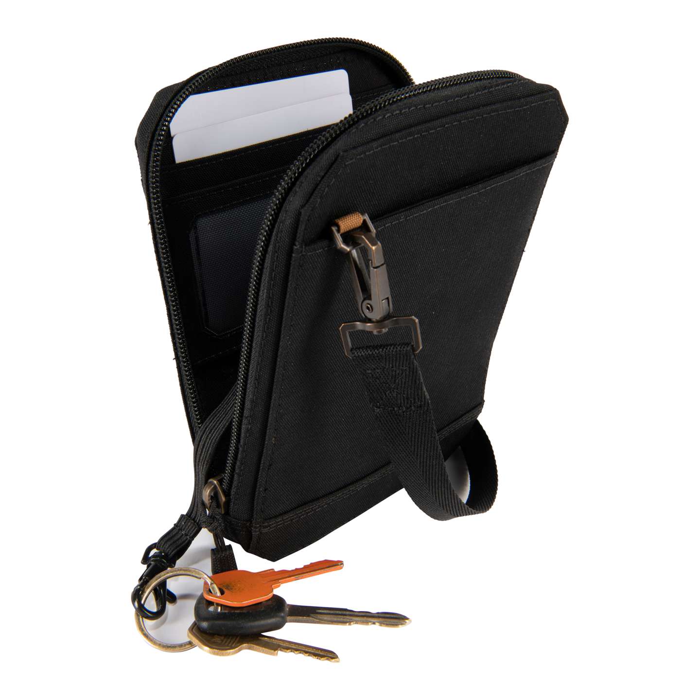 Женский кошелёк Carhartt Nylon Duck Crossbody Wallet, цвет: Чёрный — фото 3