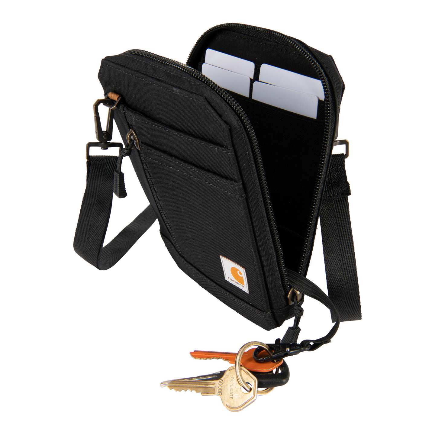 Женский кошелёк Carhartt Nylon Duck Crossbody Wallet, цвет: Чёрный — фото 2