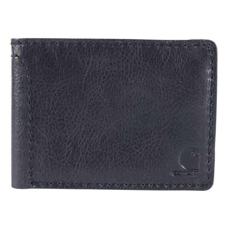 Carhartt  Black Patina Leather Bifold Wallet