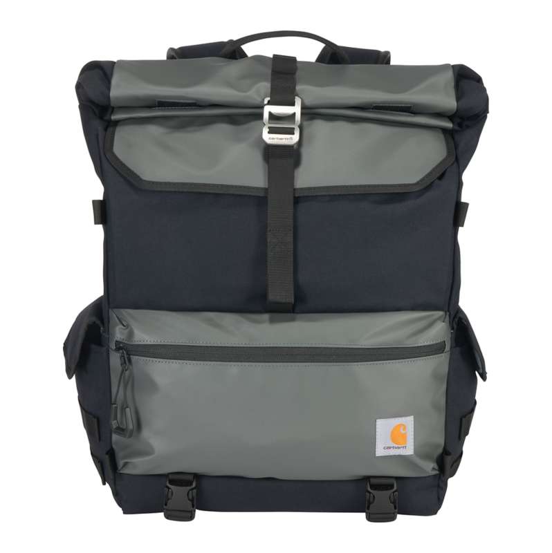 Carhartt  Black 40L Nylon Roll-Top Backpack