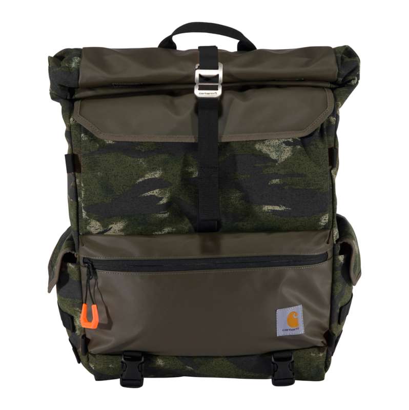 Carhartt  Basil Blind Fatigue Camo 40L Nylon Roll-Top Backpack