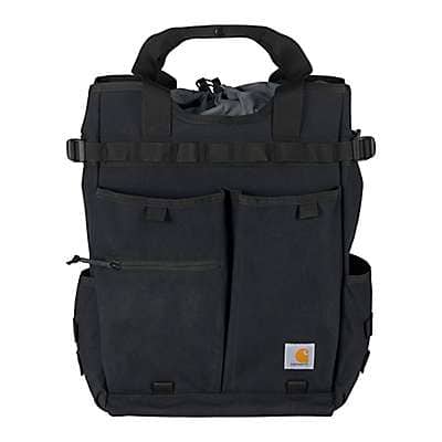 Carhartt Unisex Black 28L Nylon Cinch-Top Convertible Tote Backpack