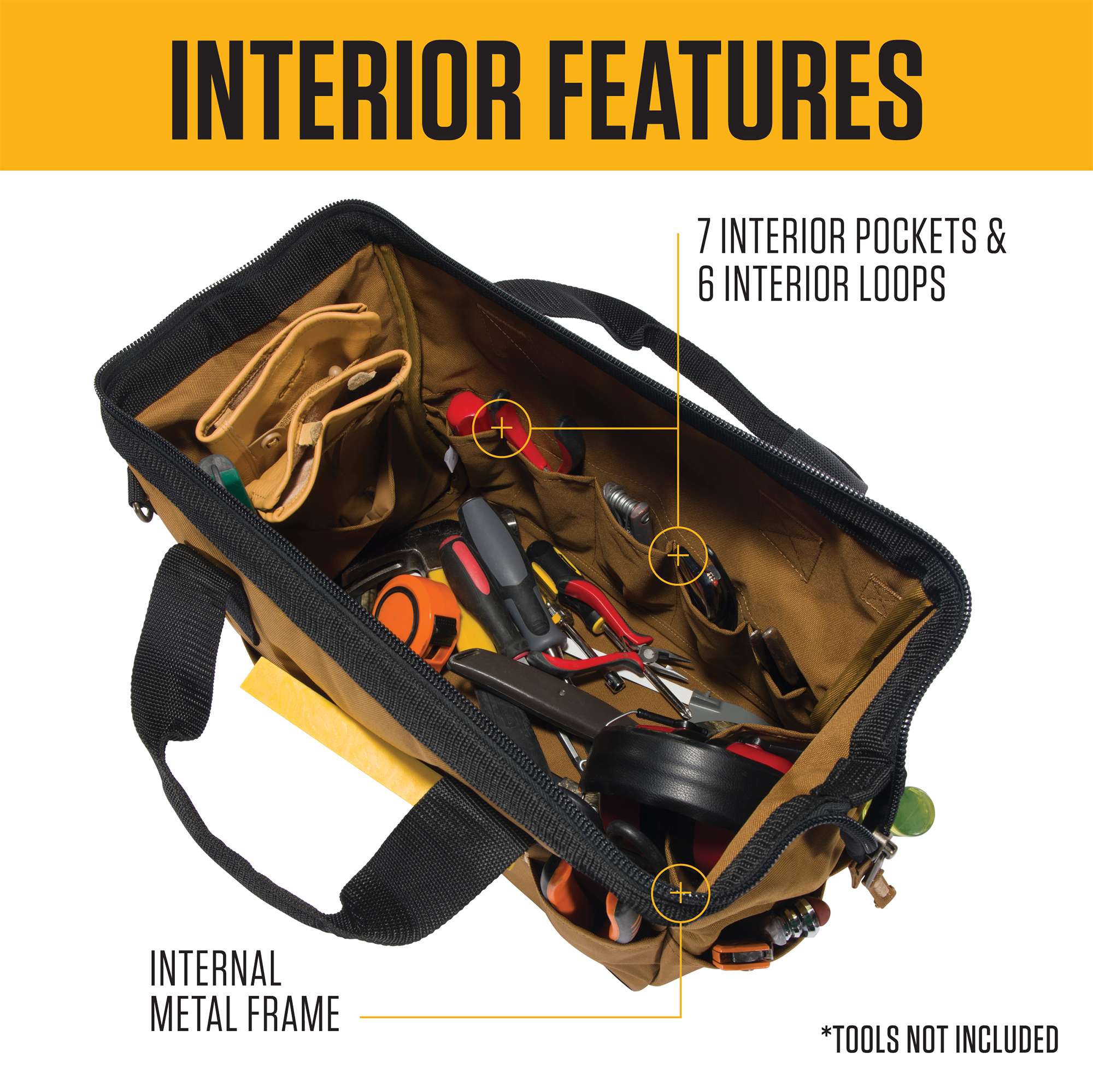 Additional thumbnail 4 of 16-Inch 17 Pocket Midweight Tool Bag