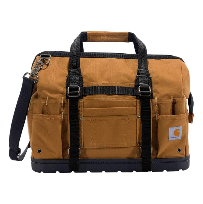 Carhartt  Carhartt Brown 18-Inch Molded Base Heavyweight Tool Bag