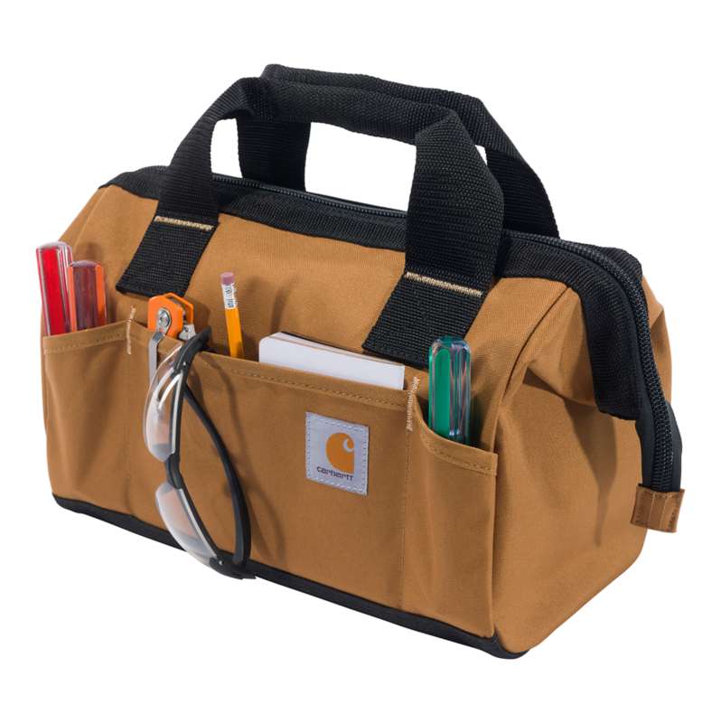 Carhartt  Carhartt Brown 13-Inch 15 Pocket Midweight Tool Bag