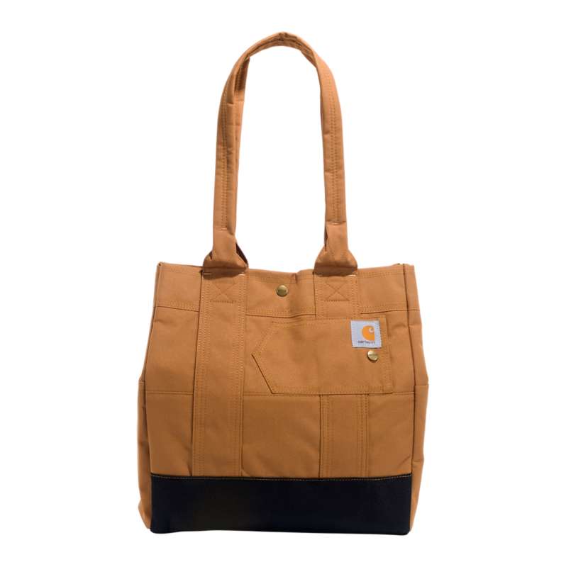 Carhartt  Carhartt Brown Vertical Snap Tote