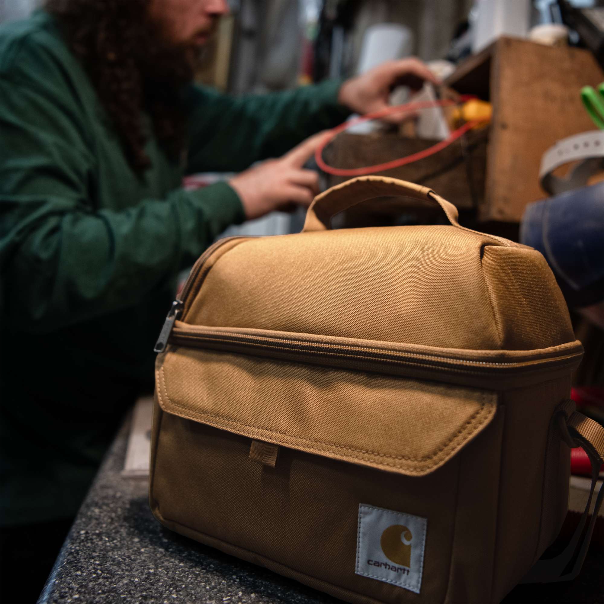 Additional thumbnail 5 of Insulated 12 Can Two Compartment Lunch Cooler