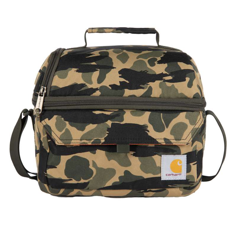 Carhartt  Blnd Duck Camo Insulated 12 Can Two Compartment Lunch Cooler