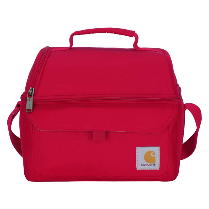 Carhartt  Industry Red Insulated 12 Can Two Compartment Lunch Cooler