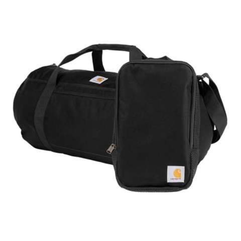 Мужская сумка Carhartt 40L Canvas Packable Duffel with Pouch, цвет: Чёрный