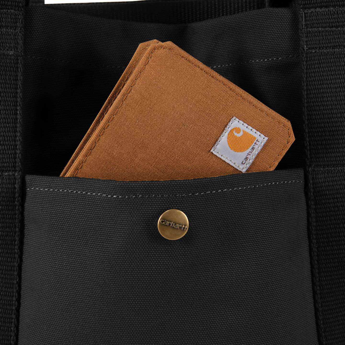 Сумка-шопер Carhartt Firm Duck объёмом 18 л, цвет: Чёрный — фото 5