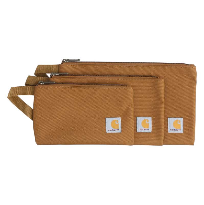 Carhartt  Carhartt Brown Zipper Utility Pouch Set