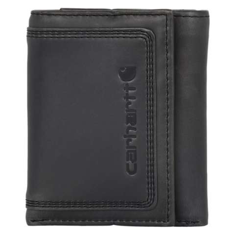 Мужские кошельки Carhartt Leather Triple-Stitched Trifold Wallet
