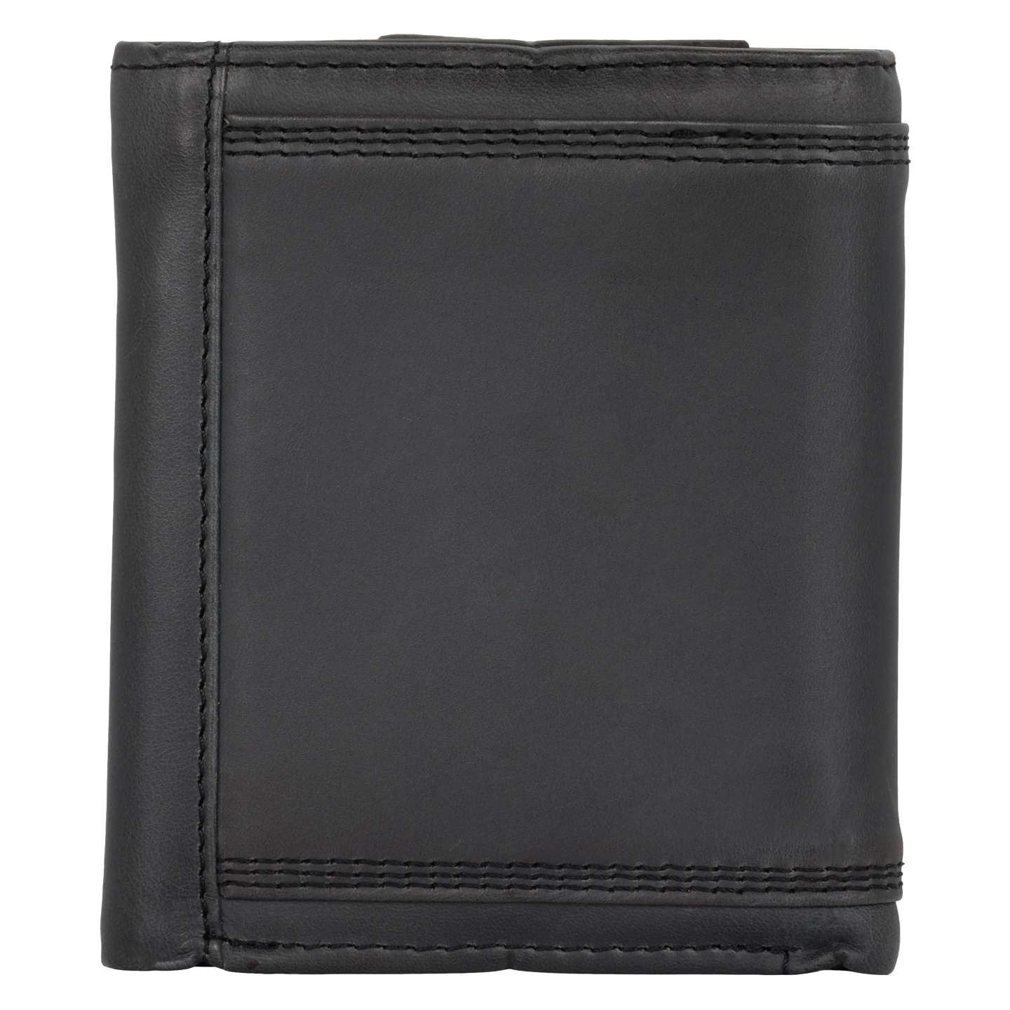 Мужской кошелёк Carhartt Leather Triple-Stitched Trifold Wallet, цвет: Чёрный — фото 2