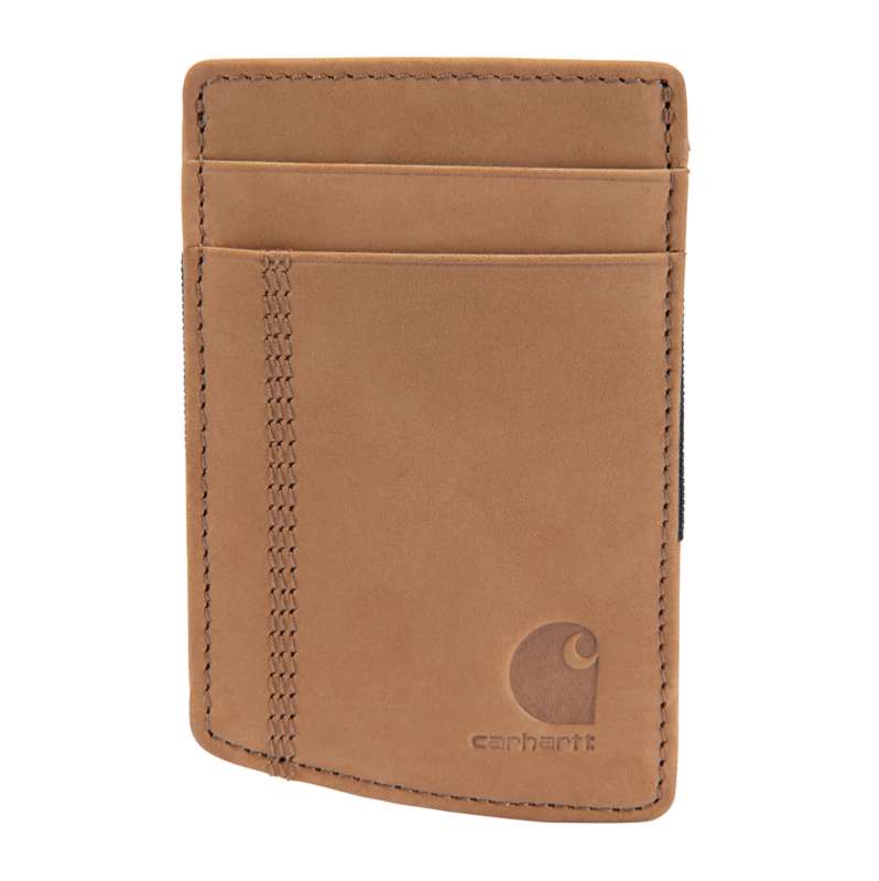 Carhartt  Carhartt Brown Saddle Leather Front Pocket Wallet