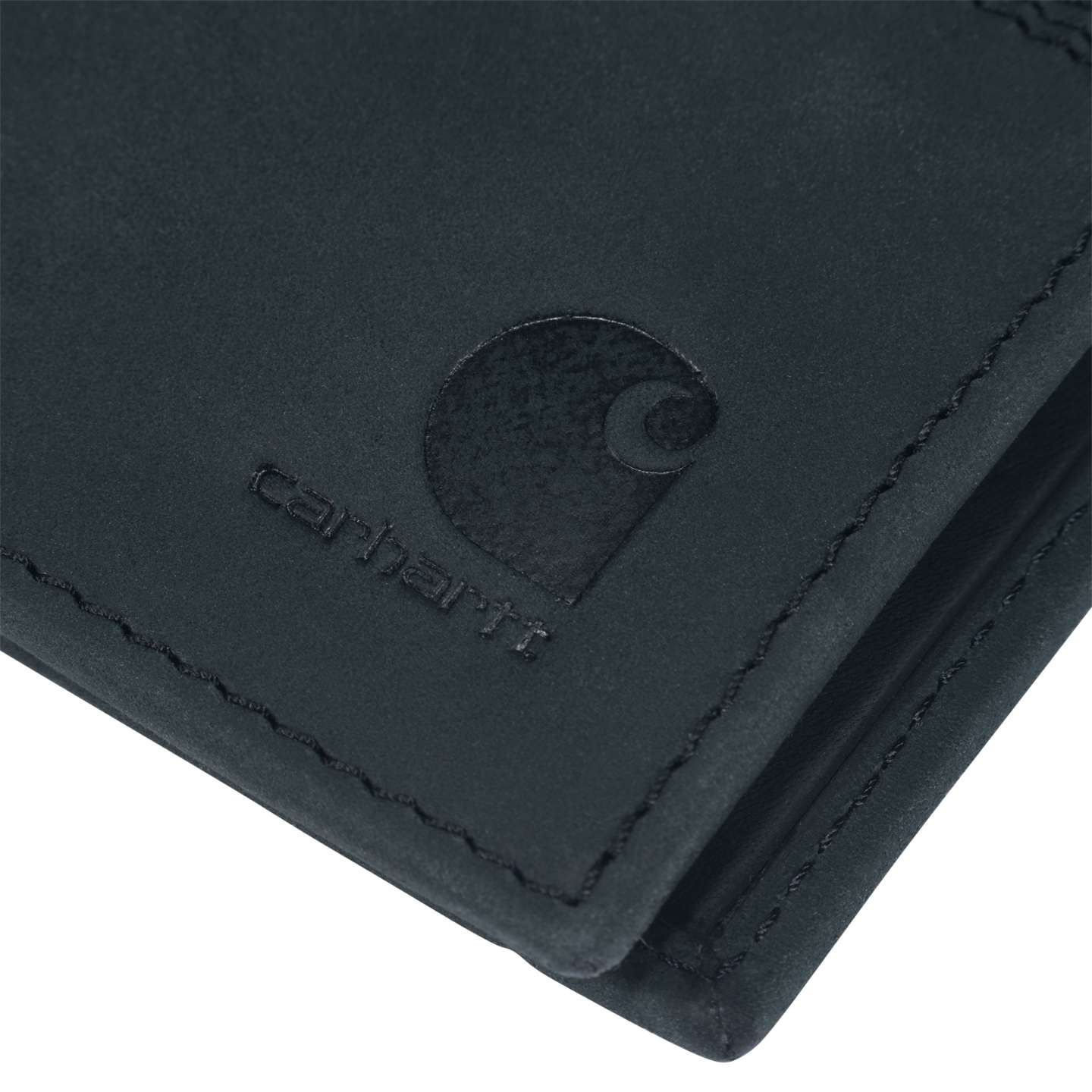 Мужской кошелёк Carhartt Saddle Leather Bifold Wallet, цвет: Чёрный — фото 7
