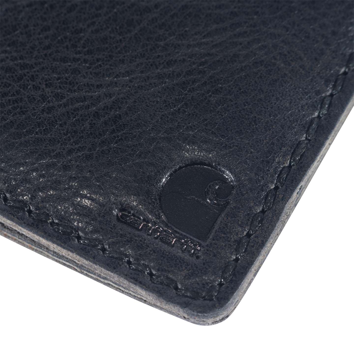 Мужской кошелёк Carhartt Patina Leather Bifold Wallet, цвет: Чёрный — фото 7