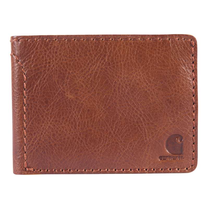 Carhartt  Dark Brown Patina Leather Bifold Wallet