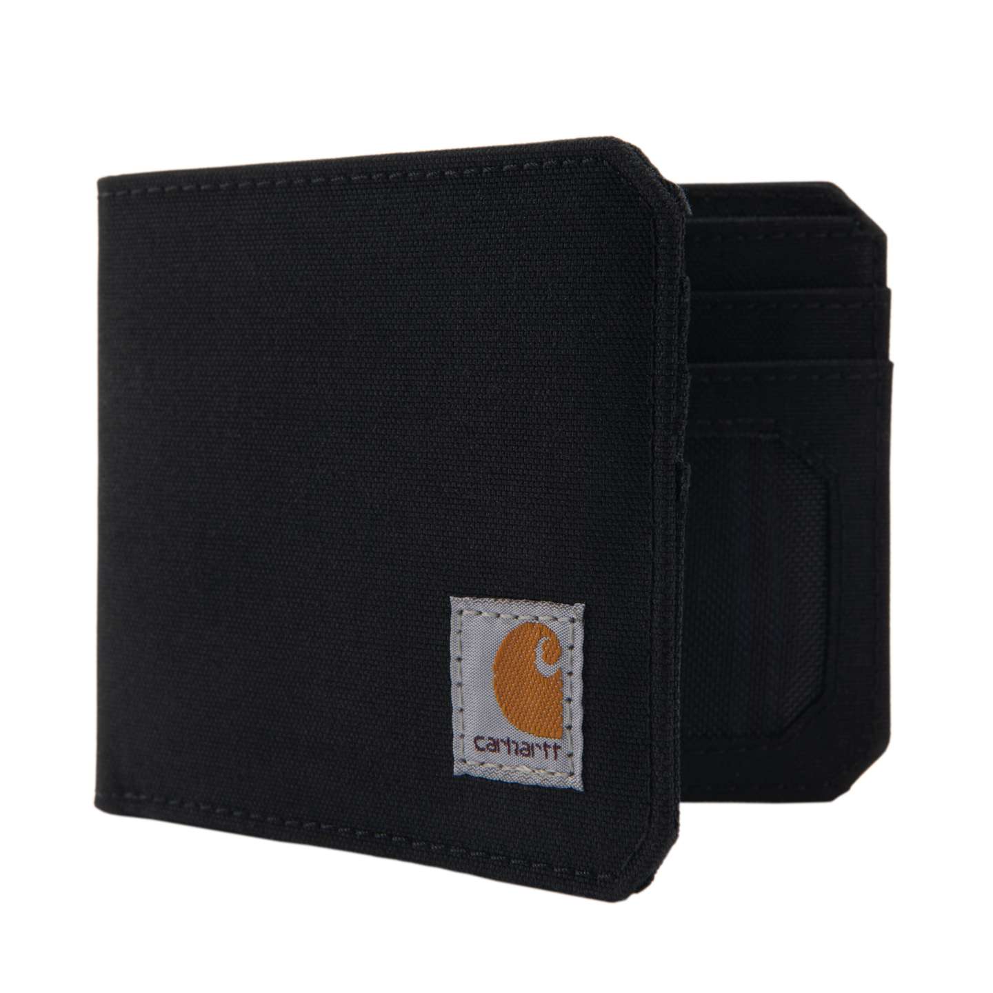 Мужской кошелёк Carhartt Nylon Duck Bifold Wallet, цвет: Чёрный — фото 3