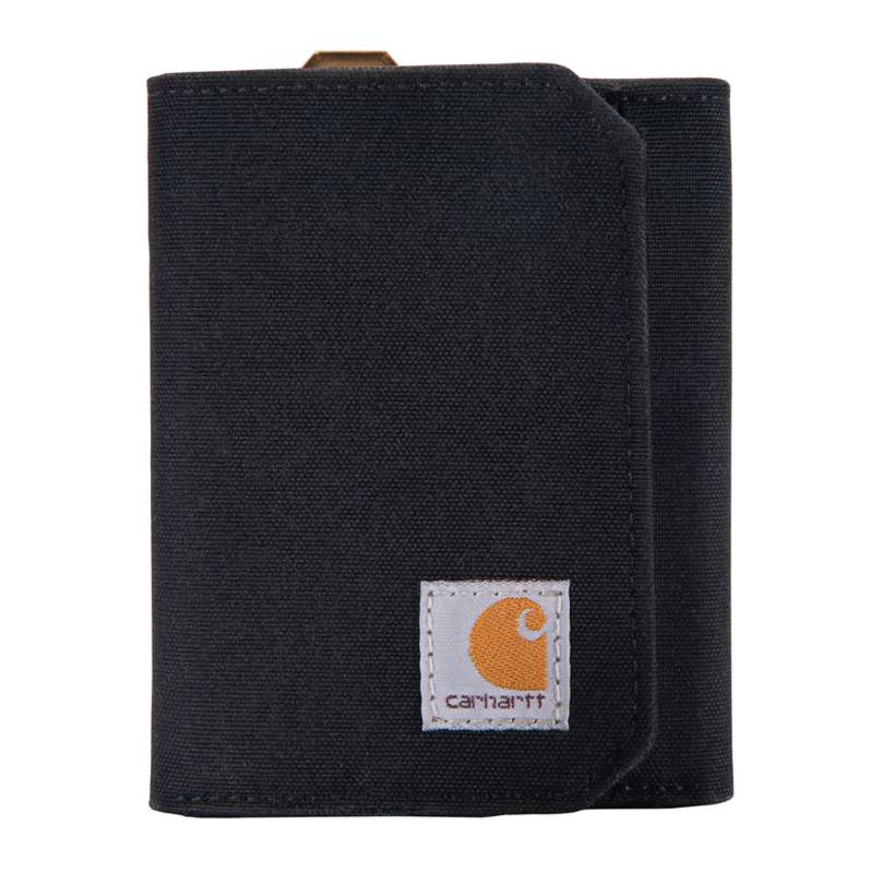 Carhartt  Black Nylon Duck Trifold Wallet