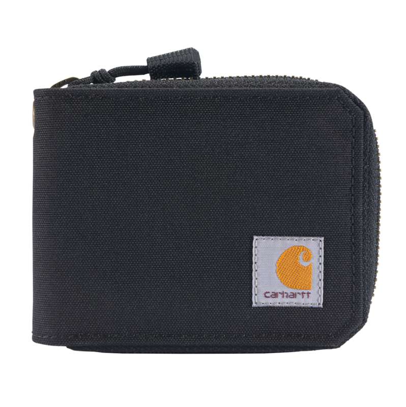 Carhartt  Black Nylon Duck Zipper Wallet