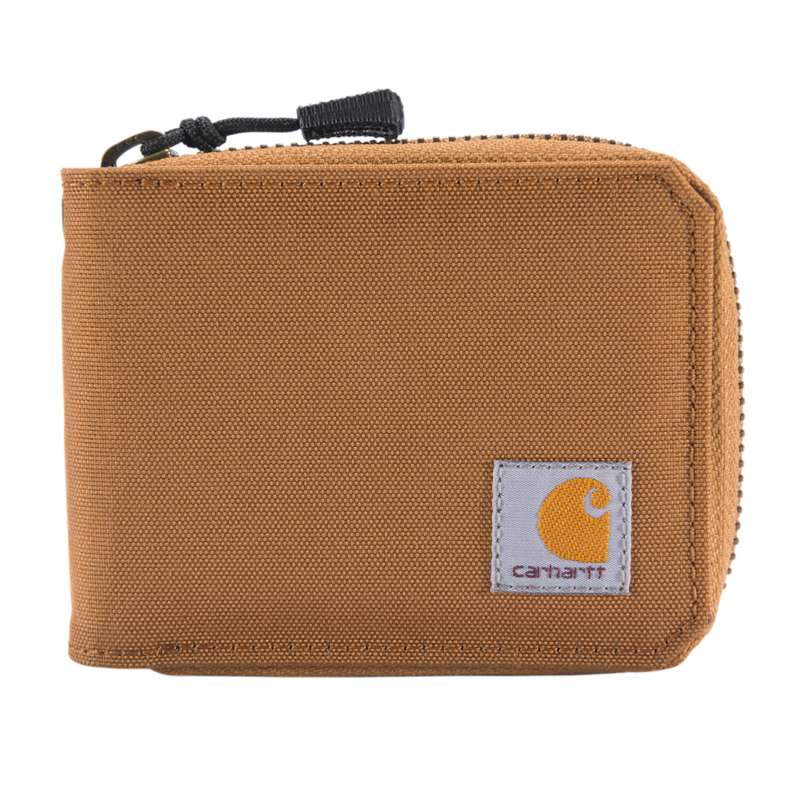 Carhartt  Carhartt Brown Nylon Duck Zipper Wallet