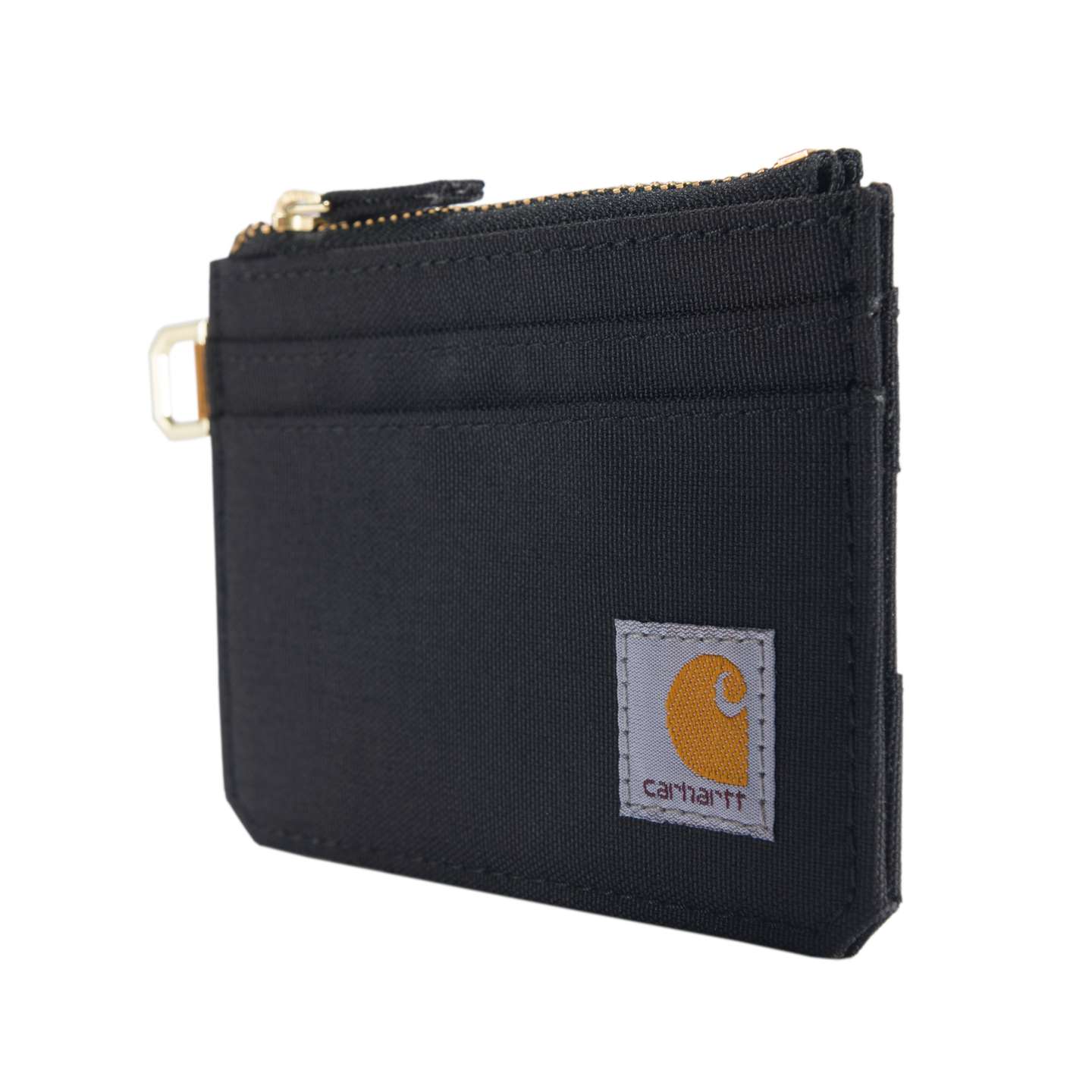 Мужской кошелёк Carhartt Nylon Duck Zippered Card Keeper Wallet, цвет: Чёрный — фото 4