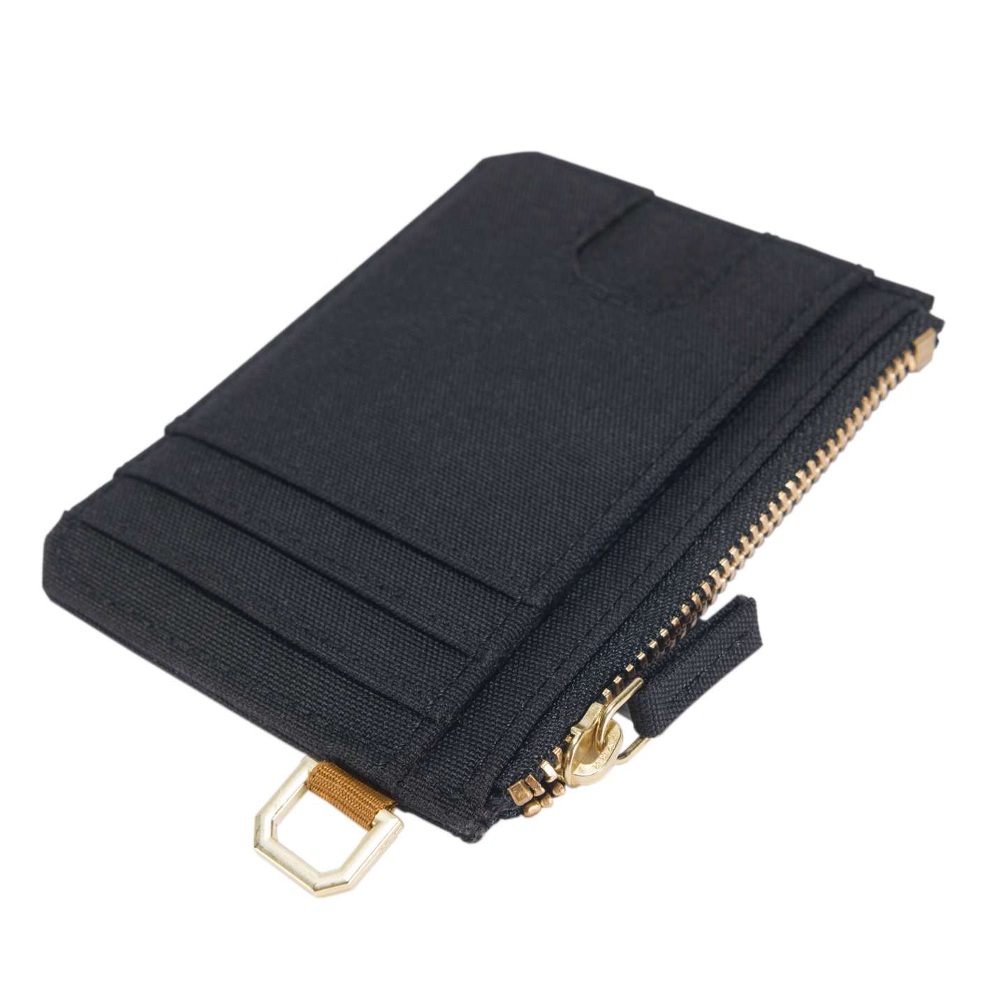 Мужской кошелёк Carhartt Nylon Duck Zippered Card Keeper Wallet, цвет: Чёрный — фото 6