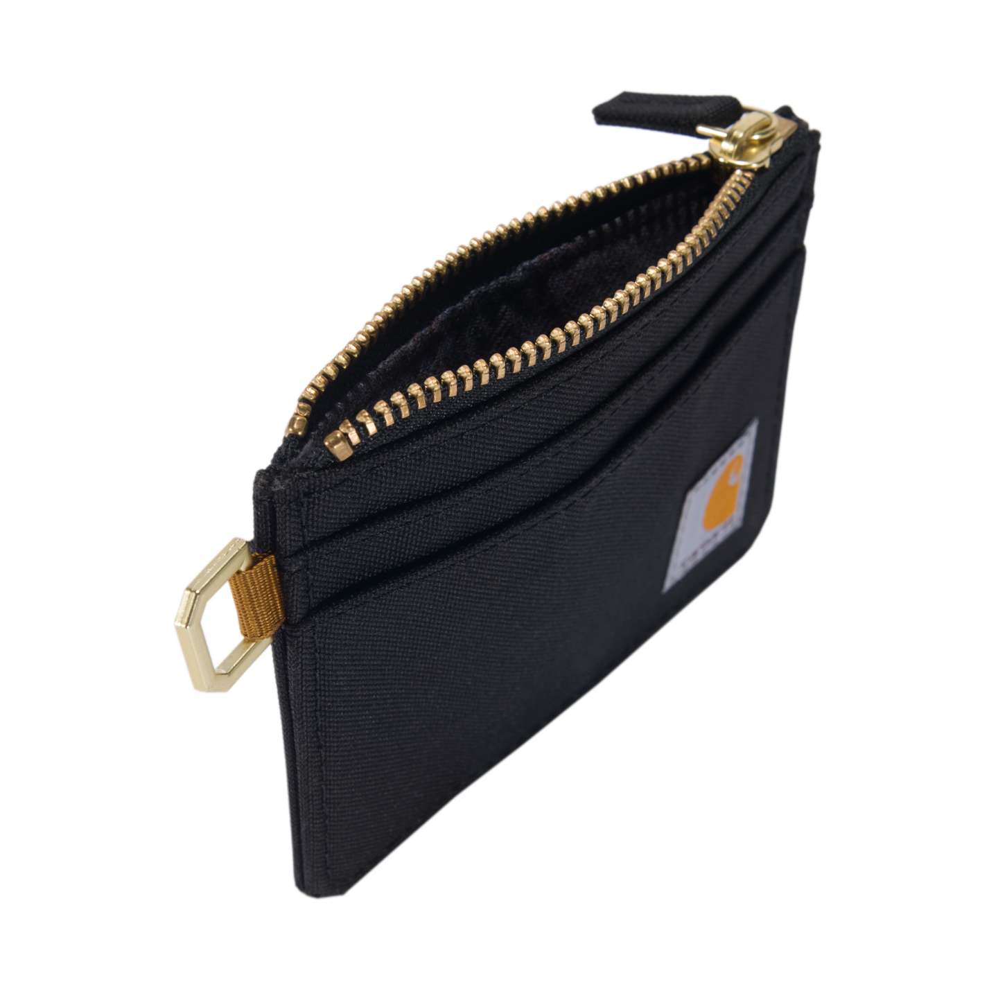 Мужской кошелёк Carhartt Nylon Duck Zippered Card Keeper Wallet, цвет: Чёрный — фото 5