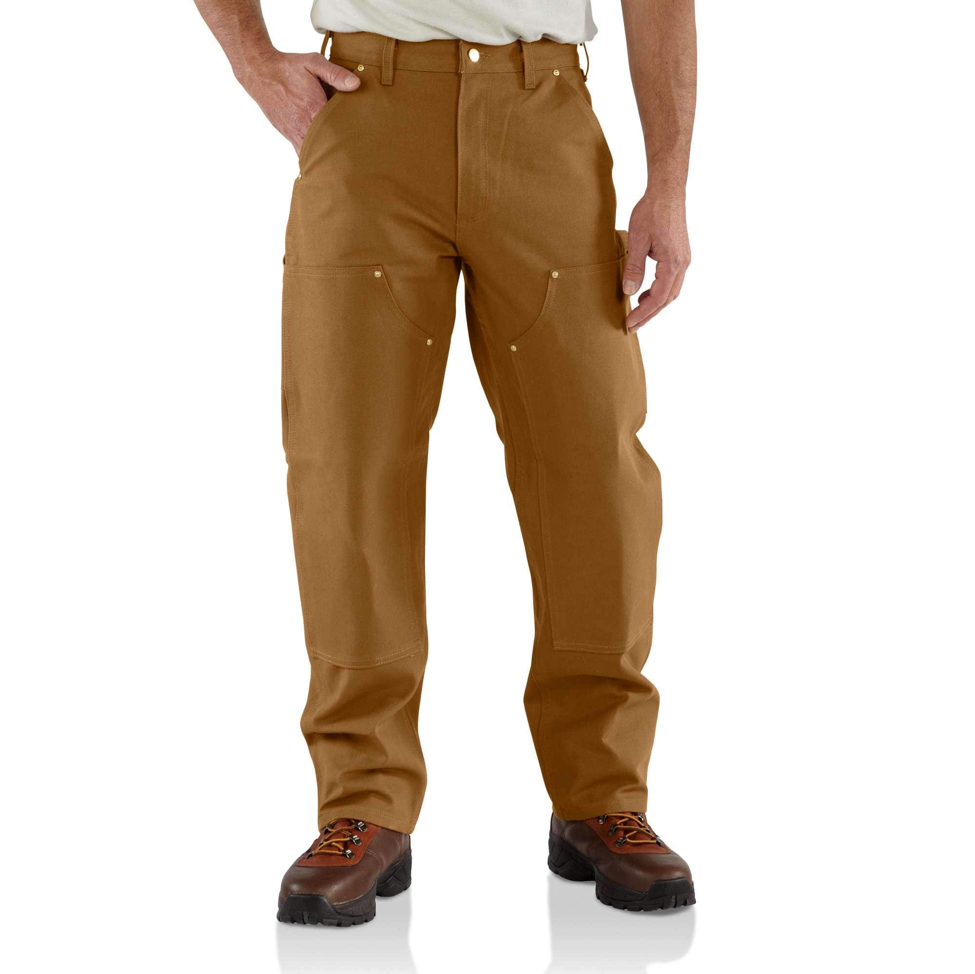 Carhartt Men's Loose Fit Washed Duck Insulated Pant - Brown M / Brn / Sht