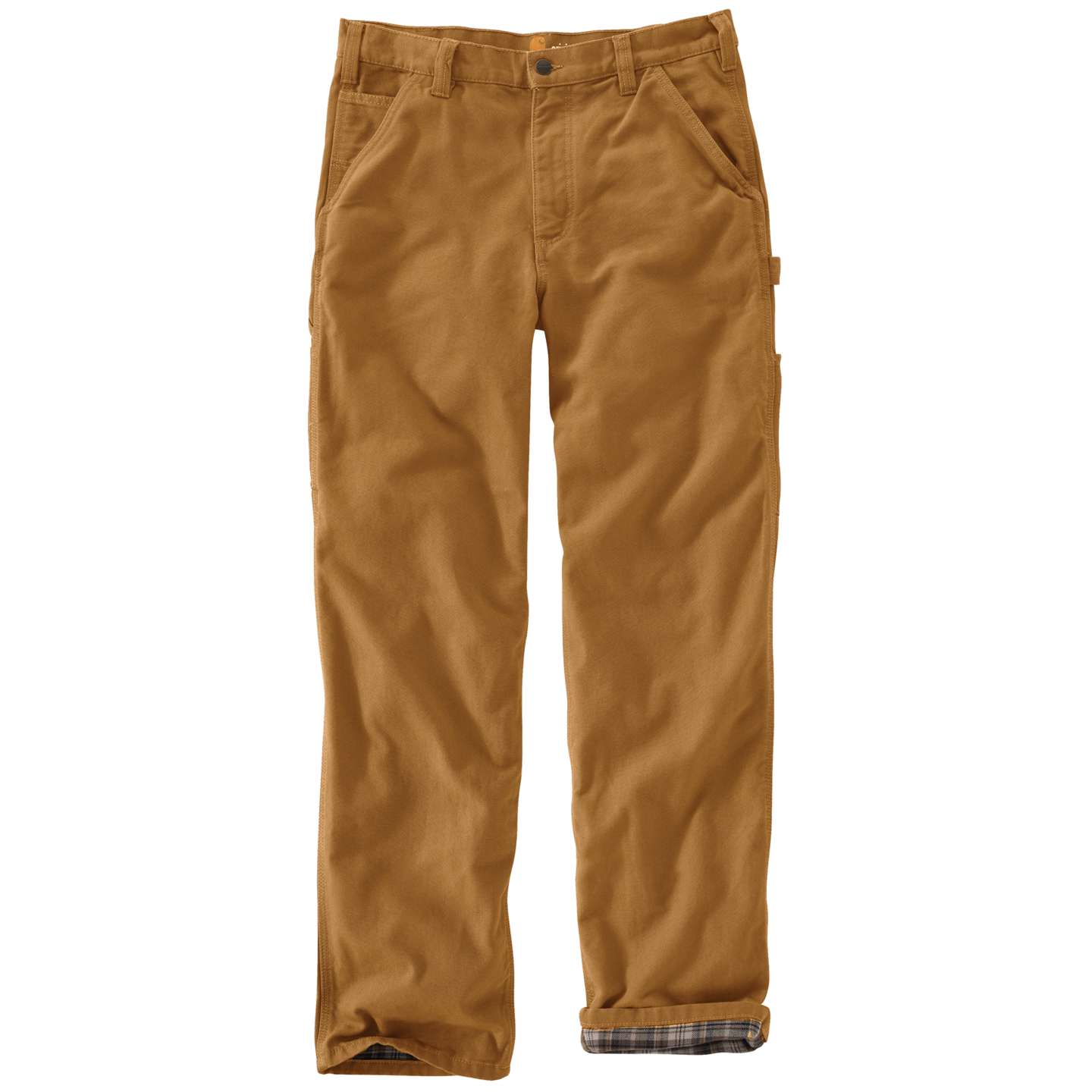 Мужские брюки Carhartt Loose Straight Washed Duck Lined Dungaree, цвет: Чёрный — фото 2