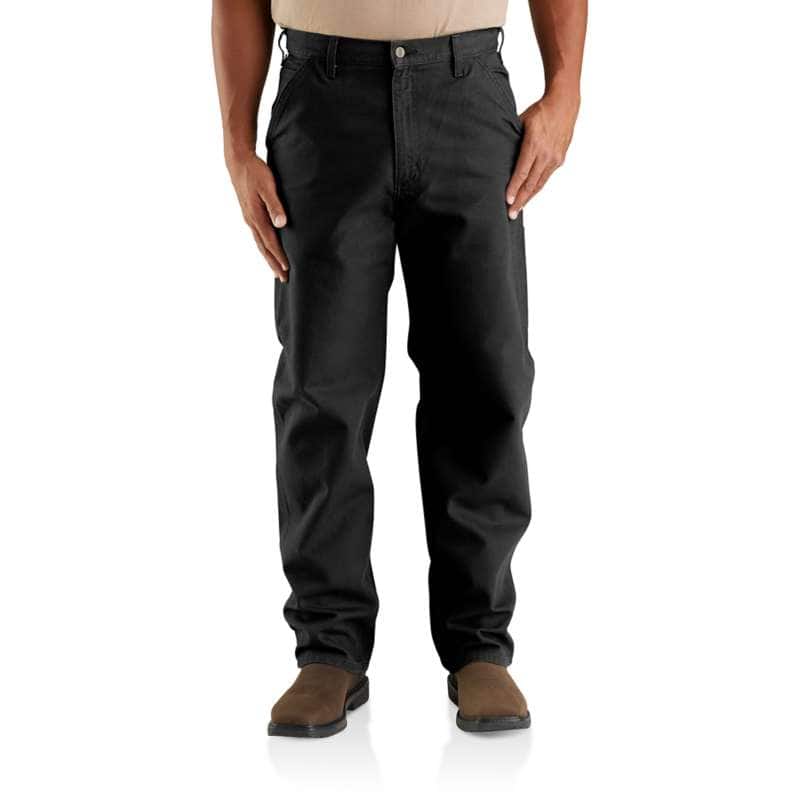 Carhartt  Black Loose Fit Washed Duck Utility Work Pant