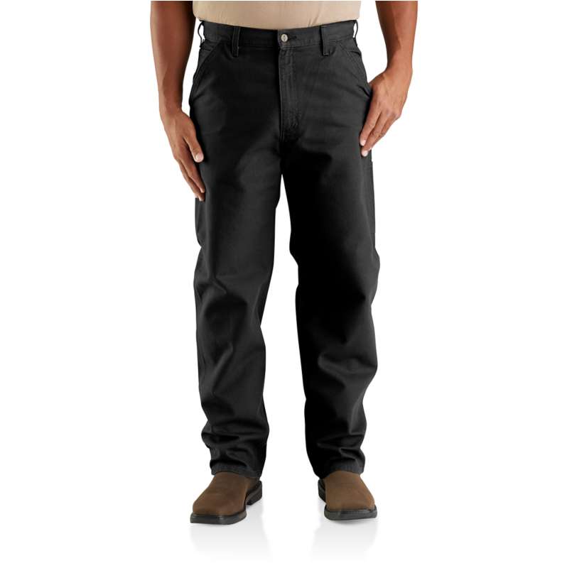 Carhartt  Black Men's Utility Work Pant - Loose Fit - Washed Duck